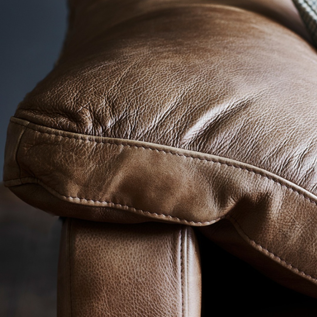 A&J Bailey Leather Footstool image 3